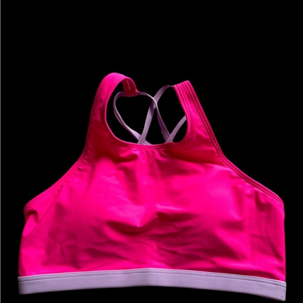 YONIQUE Two Pink Tone Athletic Sports Bra Size Small BNWT - Picture 3 of 6
